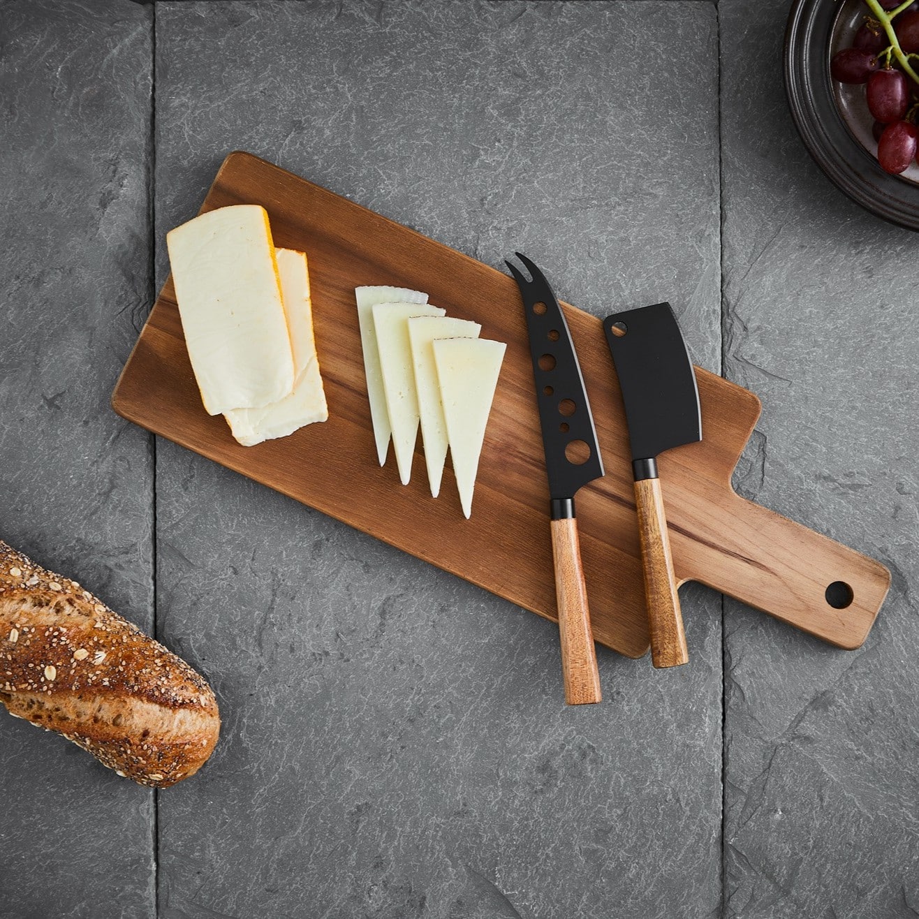 Santo Cheese/Tapas Set - 2 knives/board