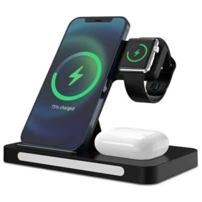 Wireless 3-in-1 Charger with Night Light