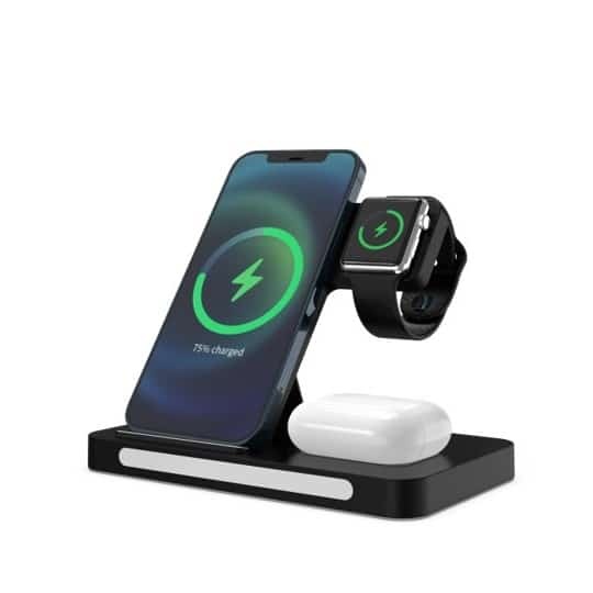 Wireless 3-in-1 Charger with Night Light