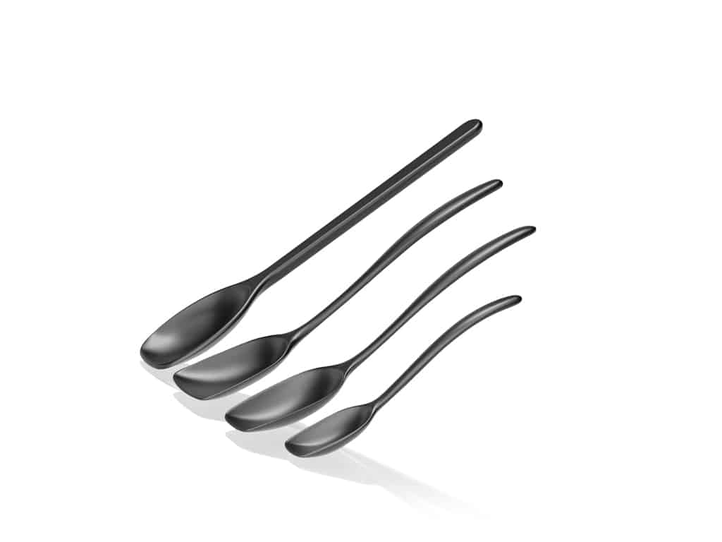 Margrethe Spoons - 4 pcs/Black - Image 3