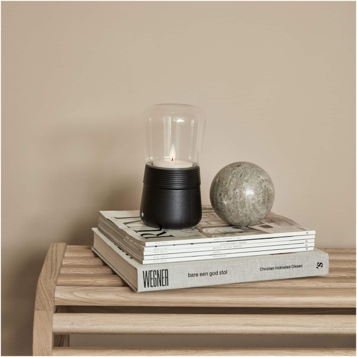 Spinn LED Candle - black