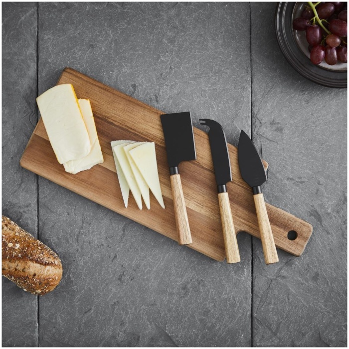 Santo cheese/tapas set – 3 knives/board