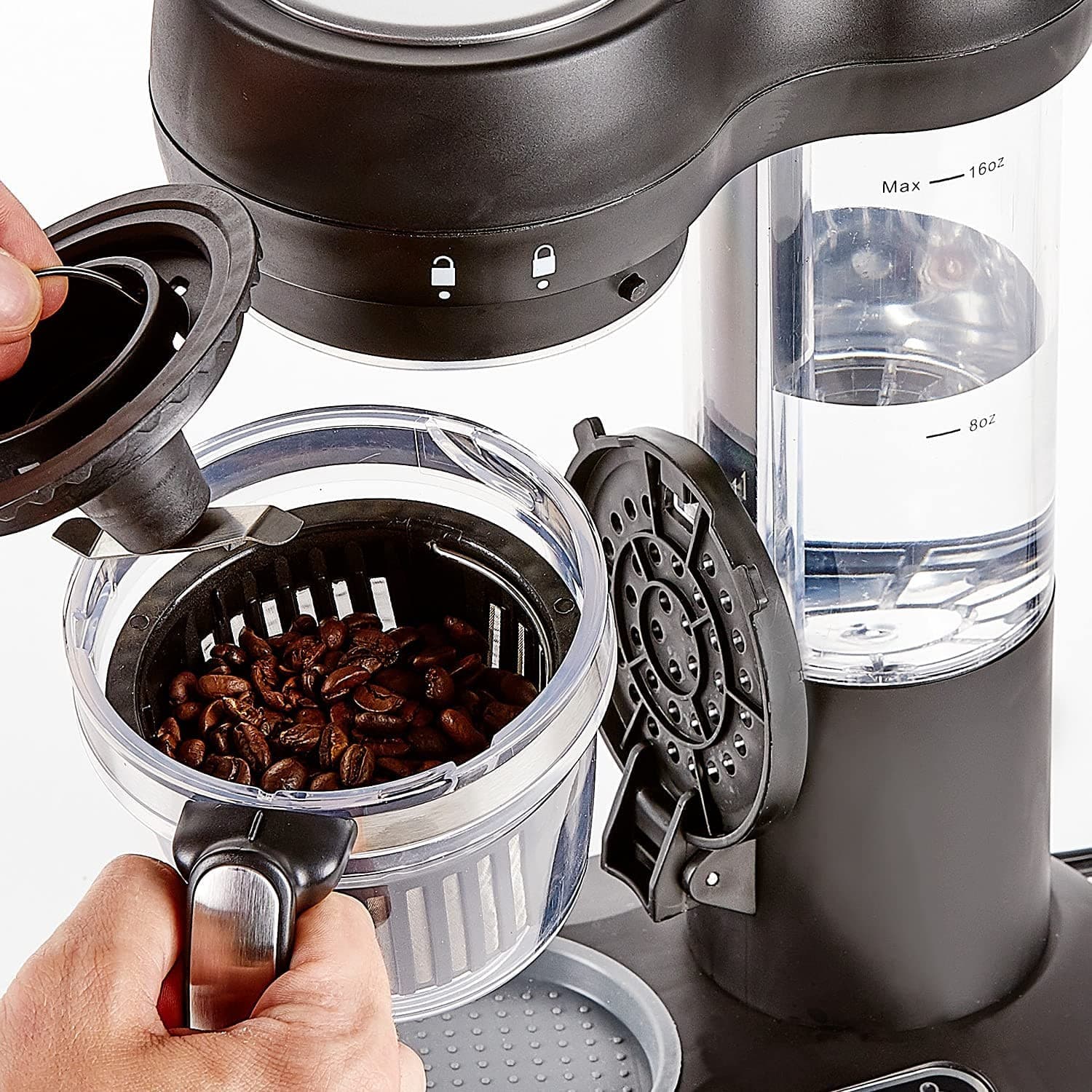 Kaffemaskine med Indbygget Kværn - Billede 2