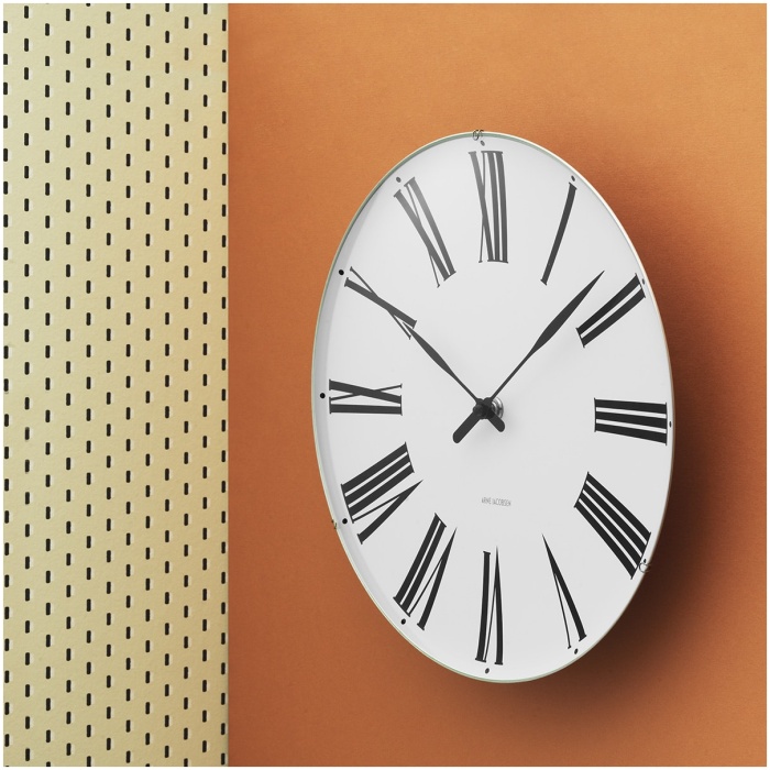 Roman Wall Clock Ø21 cm white/black