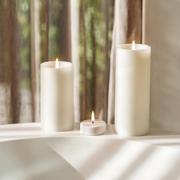 LED Pillar Candle - 15 pcs. 20 cm.