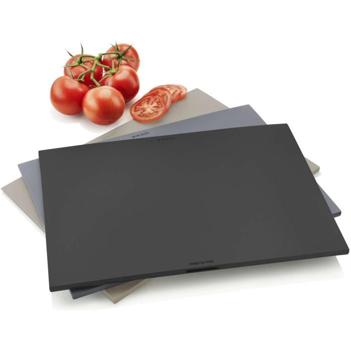Cutting board set with holder
