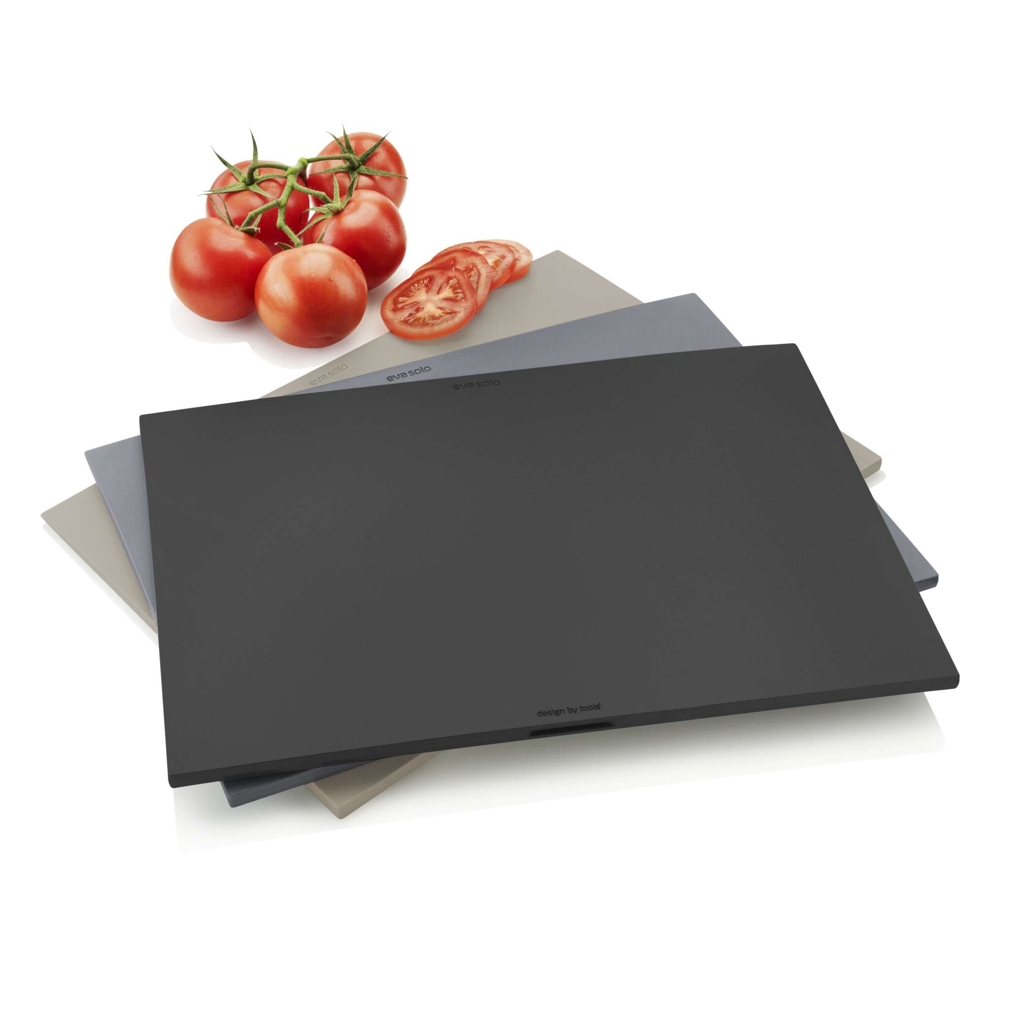 Cutting board set with holder