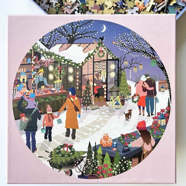 Christmas Market – round puzzle 1,000 pieces - Image 2