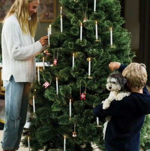 LED Christmas tree candles with clip – 4 pcs. (incl. batteries/remote control) - Image 2