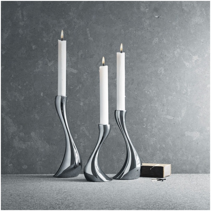 Cobra Candleholders – large, medium and small