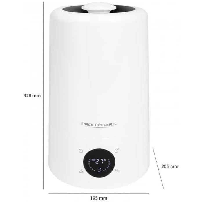 Humidifier with dust filter 60 m²