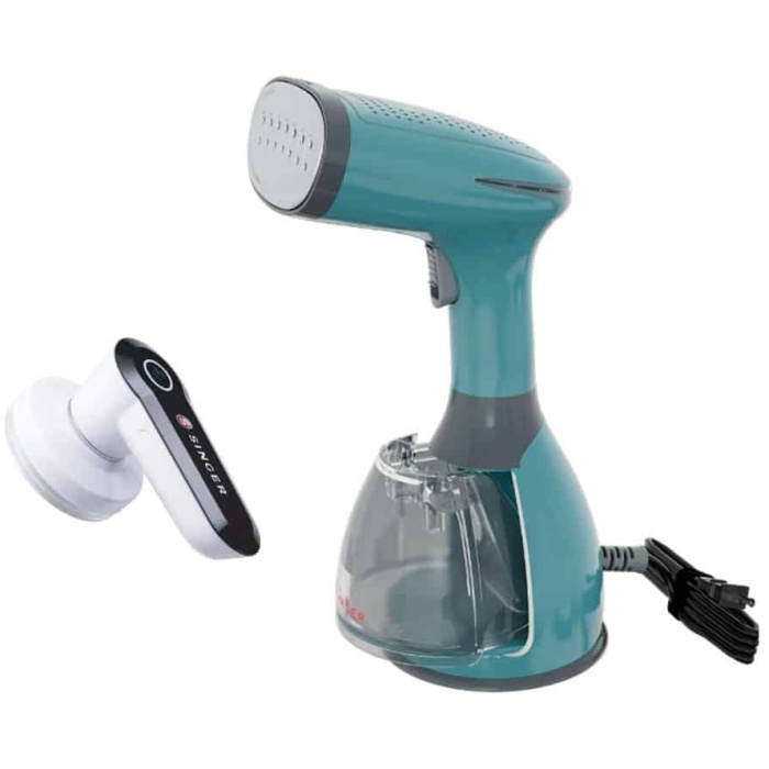 Handheld steamer and electric lint remover