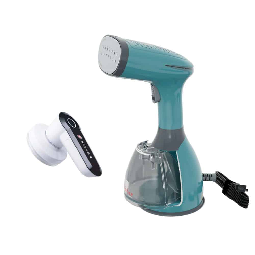 Handheld steamer and electric lint remover