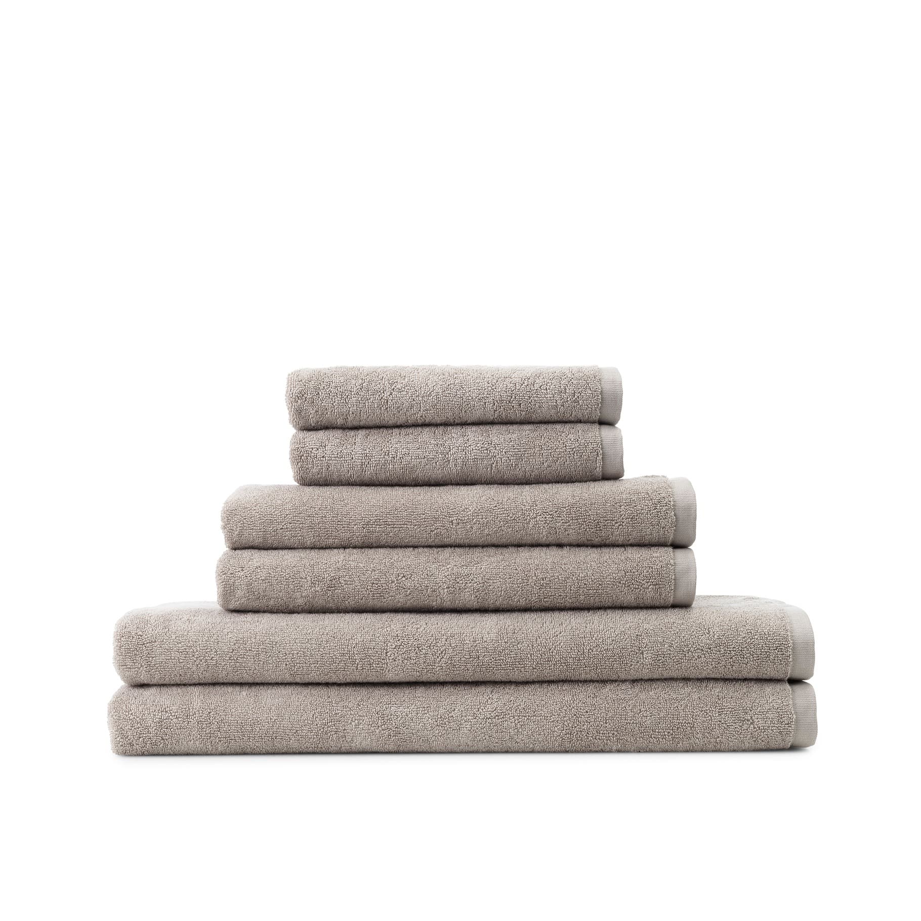 Håndklædepakke 6 stk. Taupe