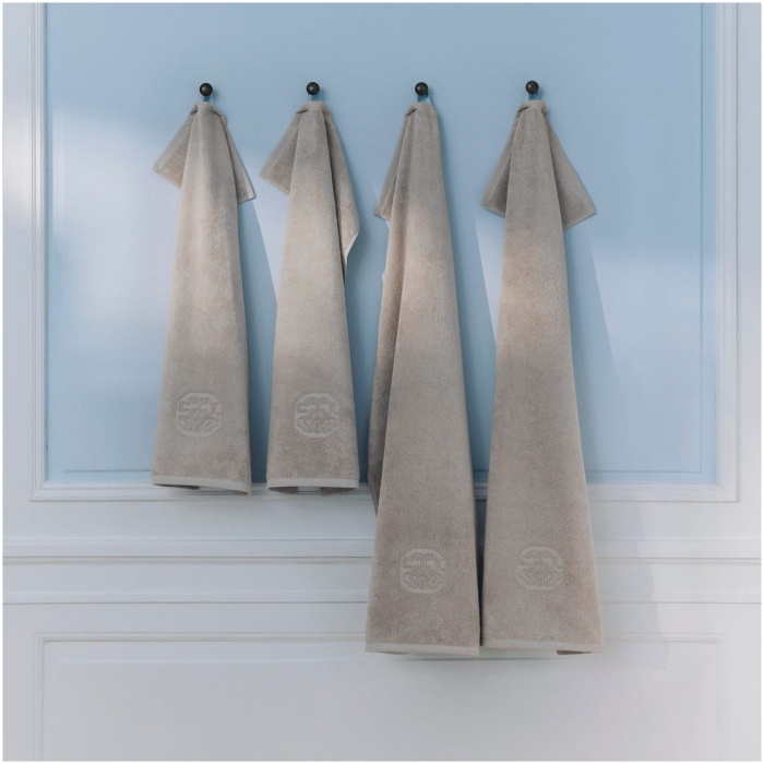Towel set, 4 pcs., Taupe
