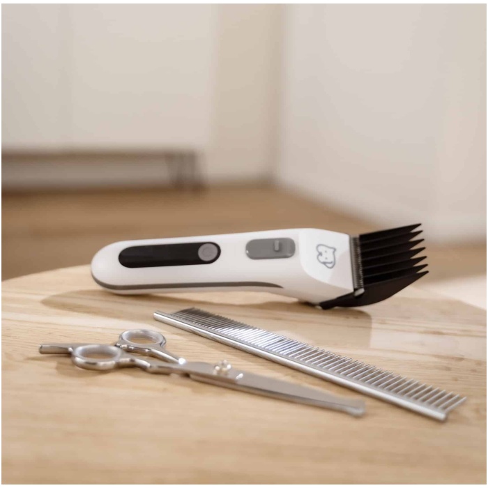 Pet hair clipper – incl. scissors, comb, cleaning brush and lubricating oil