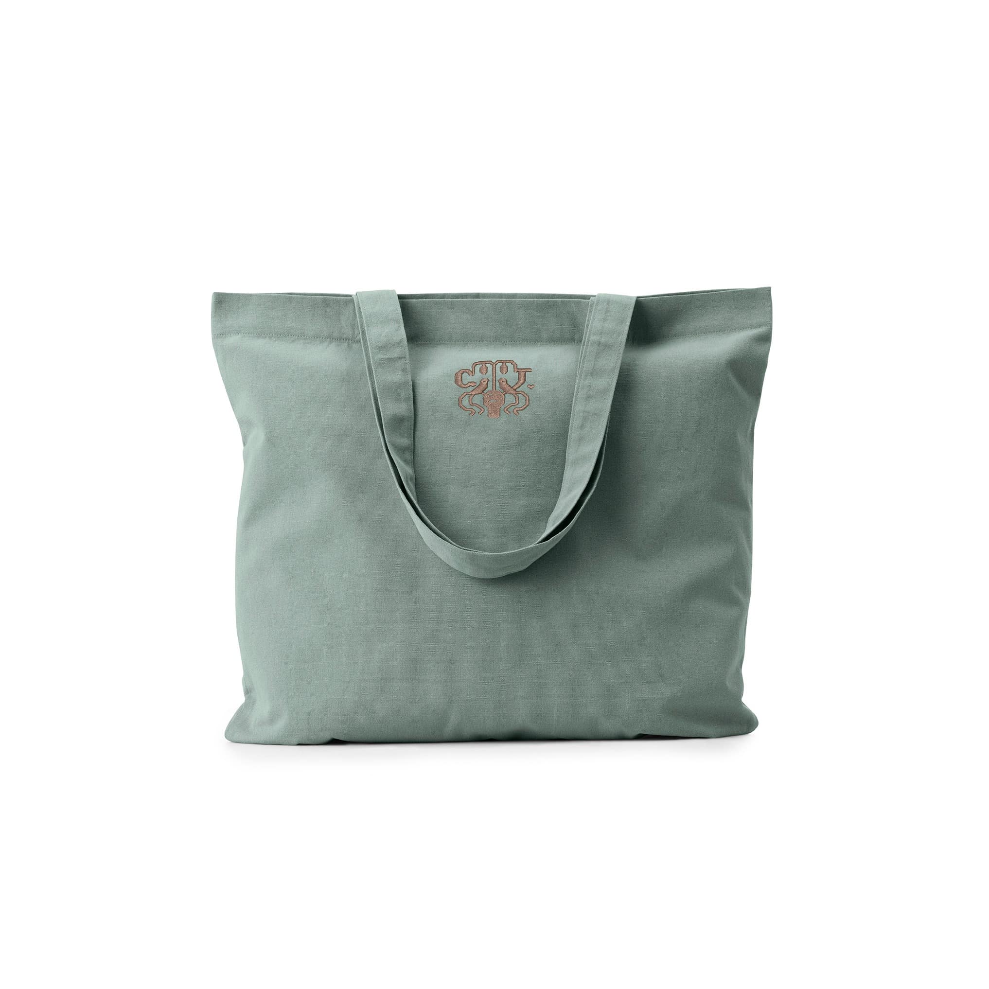 Dusty green bath sheet + tote bag – 2 pcs. - Image 6