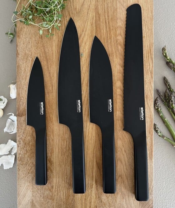 Pure Black knife set – 4 pieces - Image 4