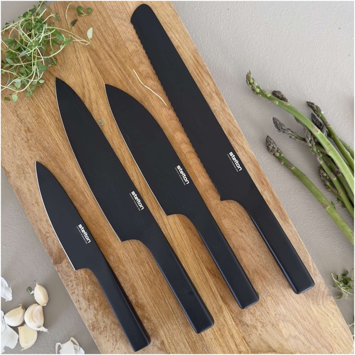 Pure Black knife set – 4 pieces