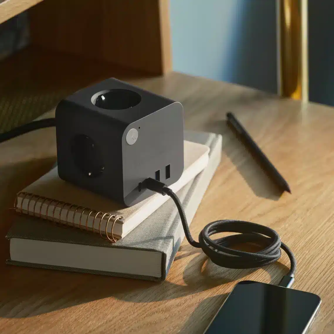 Ampie wired Multistik/strømstation med ledning -sort - Billede 3